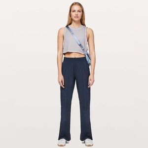 Lululemon Navy Wanderer Wide Leg Pants